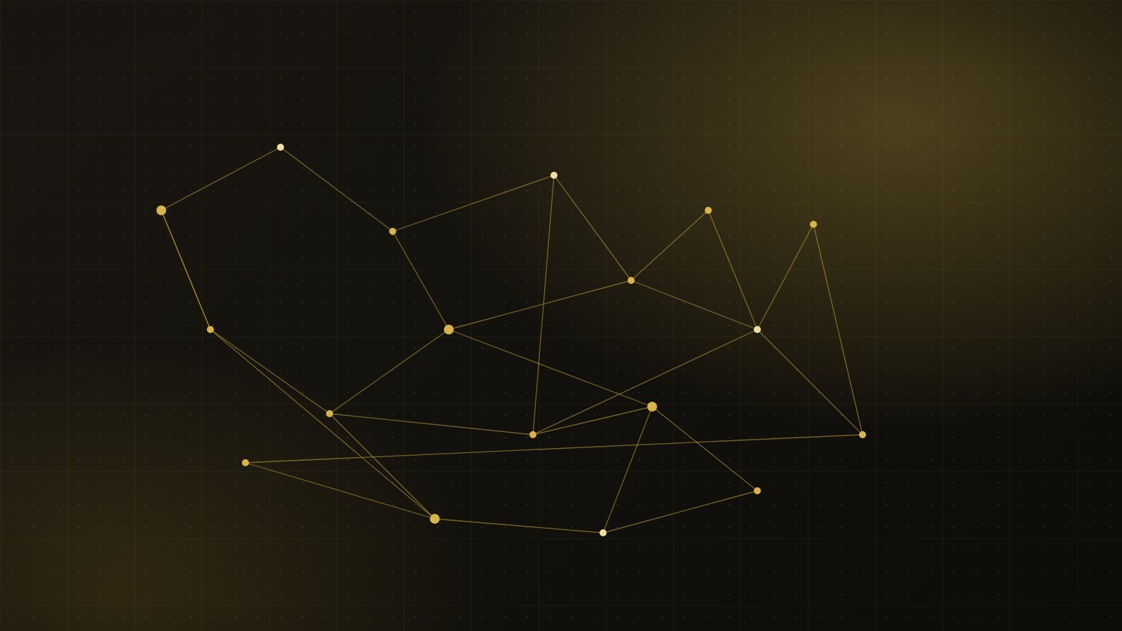 Abstract gold network graphic